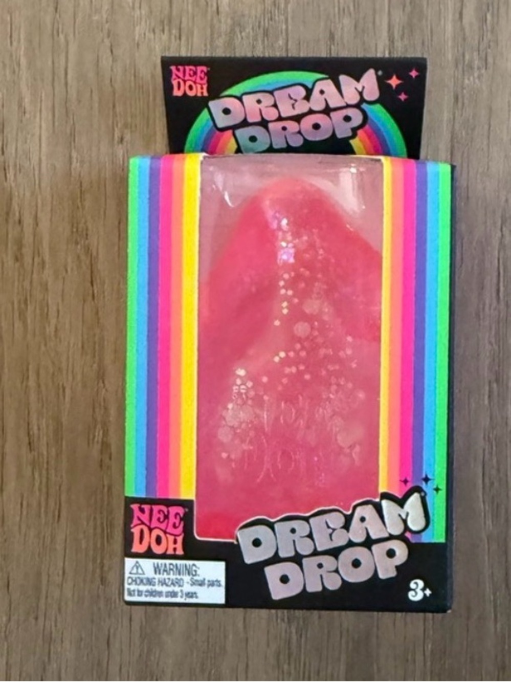 NeeDoh Dream Drop - NEW IN BOX Pink glitter